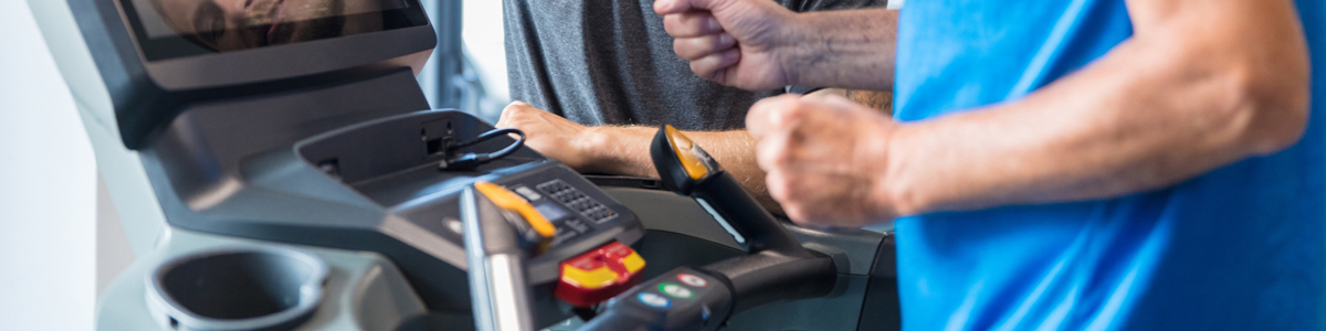 man on treadmill