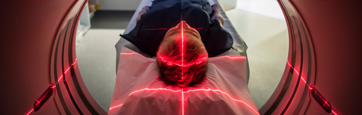 patient being scanned